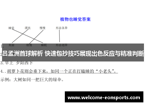 吕孟洲首球解析 快速包抄技巧展现出色反应与精准判断