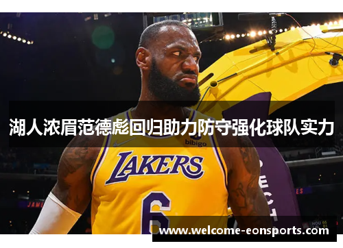 湖人浓眉范德彪回归助力防守强化球队实力
